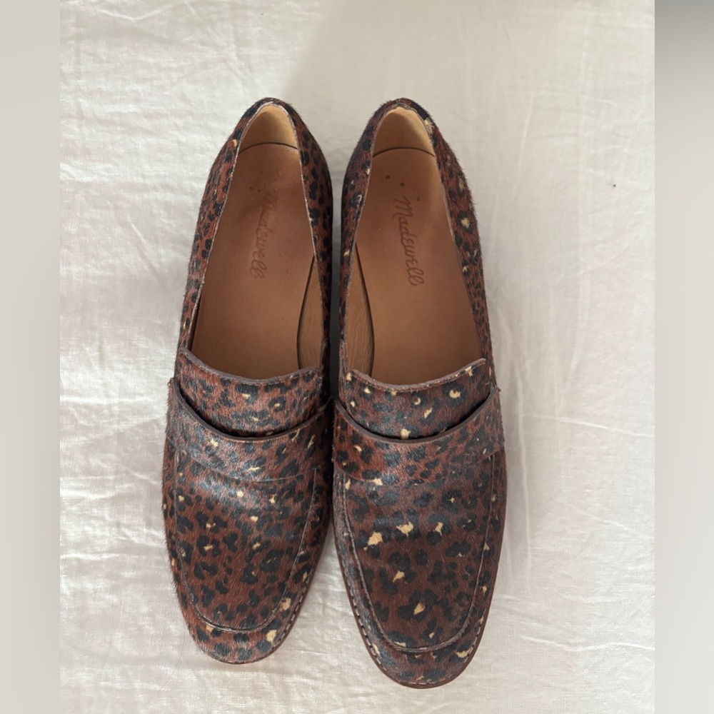 Madewell Brown Leopard Print Loafers